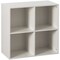 Modern Wooden Toy Storage Bookshelf 4 Cube Organizer Square Bookcase